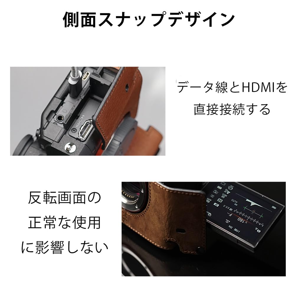 Amazon | SONY A7M4/A7S3/A7R5/A7VI/A7SIII 用 ボディーハーフケース